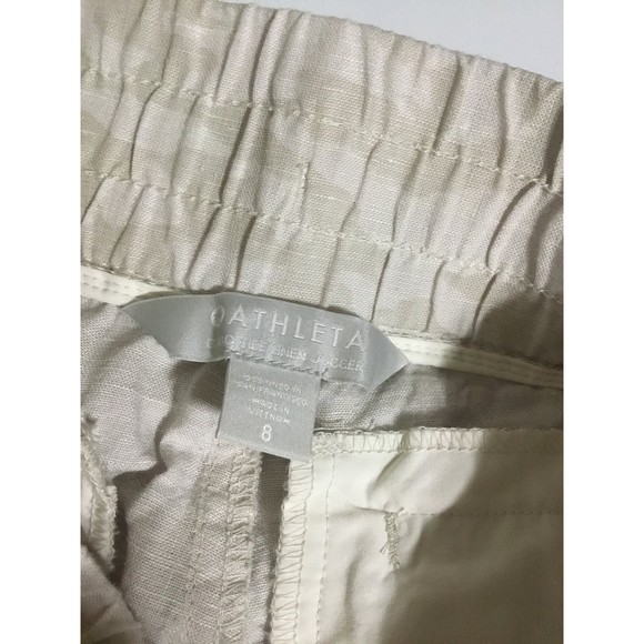 Athleta Cabo Tide 100% Linen Jogger Size 8 NWOT - Picture 4 of 9